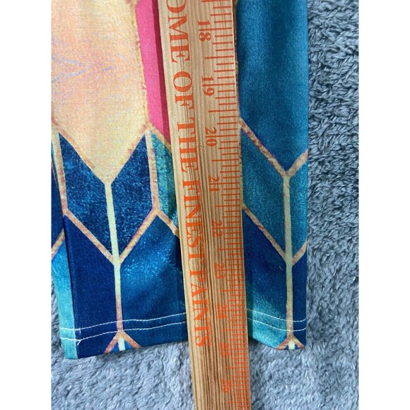 Exclusive Geometric Top Womens XL Multi Colored V Neck Long Sleeved Pullover NWT - Picture 7 of 7